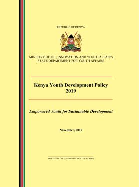 Kenya Youth Development Policy-2019