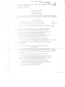 Malawi Forest Rules 2001