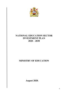 Malawi National education sector investment plan 2020-2030