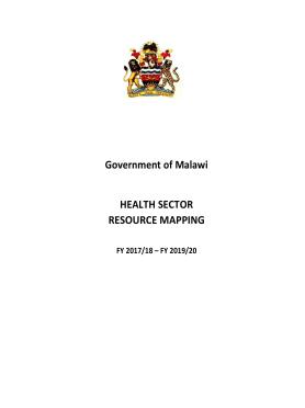 Malawi health Sector resource mapping round 5 2017 - 2020