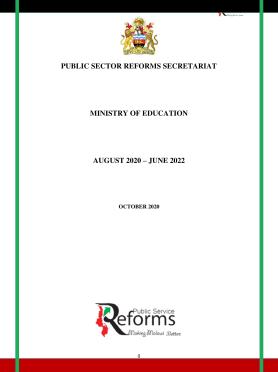 Ministry of Education Reforms Contract 2020 - 2022
