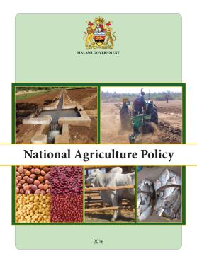 National Agriculture Policy 2016 National Agriculture Policy 2016