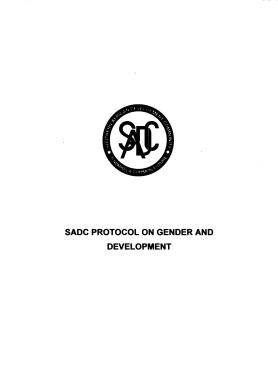 Protocol on Gender and Development 2008