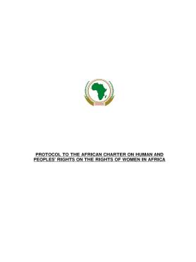 Protocol on the Rights of Women in Africa