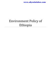 Environment Policy
