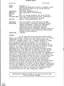 Implementing Educational Policies in Tanzania