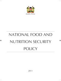 KEN 2011 National Food and Nutrition Security Policy