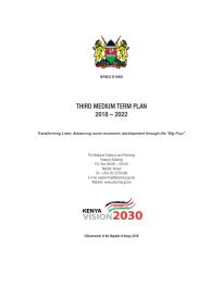 Kenya_ Third Medium Term Plan_2018-2022