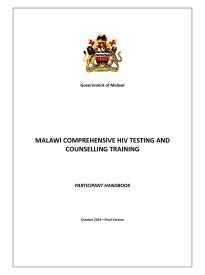 Malawi Comprehensive HIV Testing and Counselling Training 2013