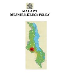 Malawi Decentralization Policy 1998