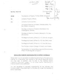 Malawi Forestry Devolution Circular 2004
