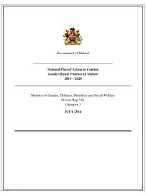 National Plan of Action to Combat Gender-Based Violence-in-Malawi 2014-2020